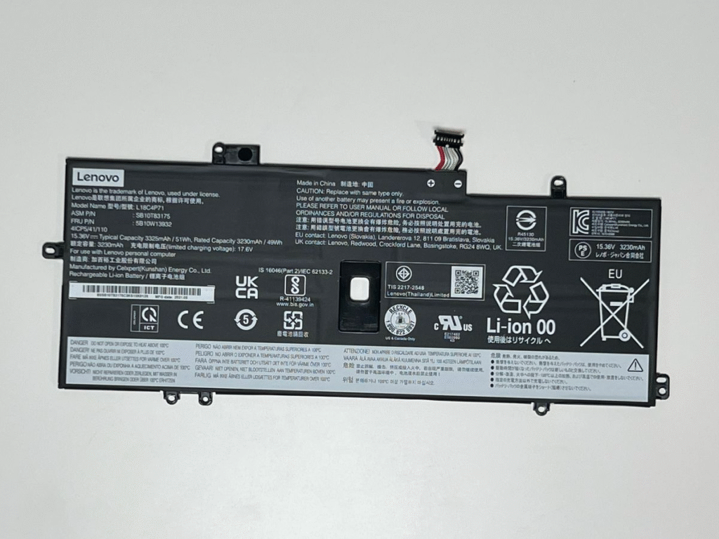 Lenovo Thinkpad Carbon X1 - Zdjęcie baterii do tego modelu. 