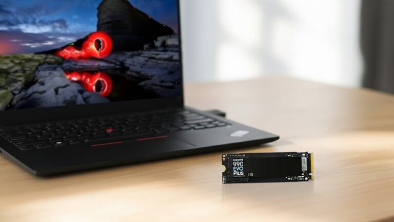 Obrazek na okładkę do artykułu który opisuje proces wymiany dysku w laptopie Lenovo Carbon X1 G8.