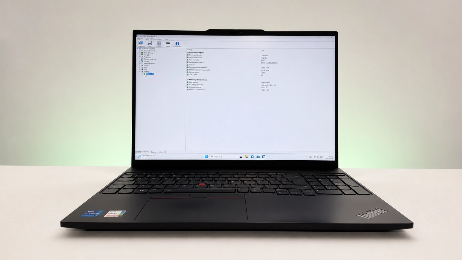 Sprawdzanie kondycji baterii w używanym laptopie za pomocą HWiNFO